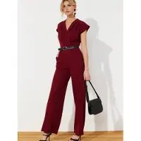 Trendyol Jumpsuit burgunder