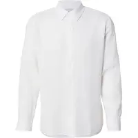 Calvin Klein Solid Linen Blend Classic Shirt