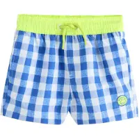 Next Badshorts mörkblå / blåmelerad / neongrön / vit
