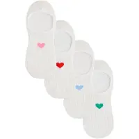 Next Ankelsockor 'Heart' ljusblå / gammalrosa / röd / vit