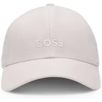 BOSS Linen cap with embroidered logo