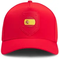 BOSS Logo cap in lustrous twill with country-flag badge