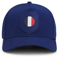 BOSS Logo cap in lustrous twill with country-flag badge