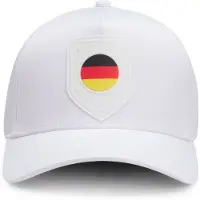 BOSS Logo cap in lustrous twill with country-flag badge