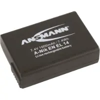 Ansmann EN-EL14 Kamerabatteri Ersättning originalbatteri EN-EL14 7.4 V 1050 mAh