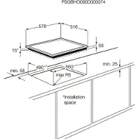 AEG -Electrolux HK634021XB - Keramisk häll - 4 kokplattor - Fördjupning - bredd: 56 cm - djup: 49 cm - med kanter i rostfritt stål