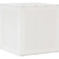 vidaXL Förvaringslåda med lagring Vit 55 x 53 x 57 cm Polypropylen
