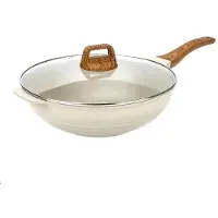 WTEMPO Maifan-sten Non-stick Panna Panna Hushålls Stekpanna Stekpanna Rökfri Matlagningsgryta Induktionshäll Gasspis Universell Gryta 30cm