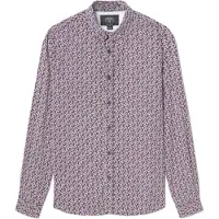 LE TEMPS DES CERISES Herrskjorta Floy mit rotem Blumenmuster