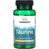 Swanson Health , Taurin, 1 000 mg, 60 Vegansk Capsul
