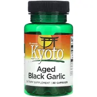 Swanson Health Kyoto, Lagrad Svart Vitlök, 30 Kapslar (650 mg per kapsel)
