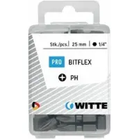 Witte Ph 2 Bitflex Tin Phillips Korsformad Skruvmejselbit 25 Enheter