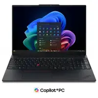 Lenovo ThinkPad E16 Gen 3 Intel Core Ultra 7 256V-processor LPE-kärnor upp till 3,70 GHz P-kärnor upp till 4,80 GHz, 16 GB MOP, Windows 11 Home 64, 256 GB SSD M.2 2242 PCIe Gen4 TLC Opal
