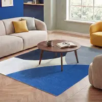 FRAAI Geometrisk matta | Swing Circles blå hos Volero | 160x230cm | Polyester | Geometrisk | Rektangulär | Plattvävd