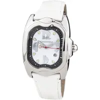 Chronotech Vit läderrem klocka Ct7274m07ac