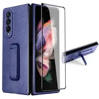 Mtp Products Samsung Galaxy Z Fold3 5G Skal med Främre Skärmskydd - Blå