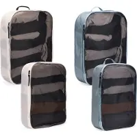Thule packing cube - Väska set för kläder - nylon - dammgrå, vit
