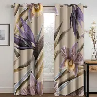 A Family Of Home Textiles Retrostil Löv Och Blommor Serie Solskyddsgardiner Vardagsrum Sovrum Hemdekoration Digitaltryck Anpassad Tunn Gardin 220W214H(CM)87x84in&Hook