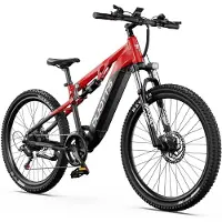 DUOTTS E29 Electric Mountain Bike Full Suspension 250W48V 13.5Ah battery 27.5inch röd
