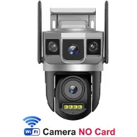 LS VISION 12MP Tre skärmar 4G/WiFi IP-kamera 10x Optisk zoom PTZ Automatisk spårning Färg Nattseende Trådlös Säkerhetsskydd Monitor WIiFi Camera