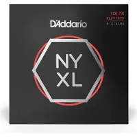 D'addario And Co NYXL1074 Nickel Wound 8 String Electric Light Top/Heavy Bottom 10-74