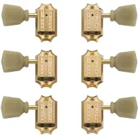 Gibson Deluxe Green Key Stämskruvar Vintage Gold