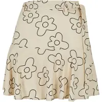 Urban Classics Kjol ljusbeige / svart