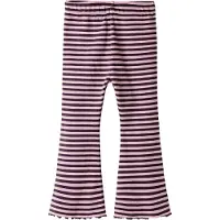 Name it Leggings - Bootcut - Hålmönster - NmfBensa - Blackberry - - 2 år (92) - Leggings