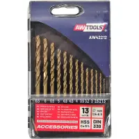 AWTOOLS Borrsats AW42212; HSS-Co; 1,5-6,5 mm; 13 st.