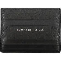 Tommy Hilfiger Svart Läder Plånbok för Män