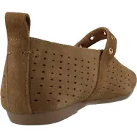Carmela för kvinnor. 16314201-CAMEL Ballerinor i läder 163142 brun (39), Hud, Karta, Spänne, Casual