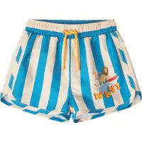 That's Mine Badshorts - UV50+ - Lai - Block Stripe Blue - - 3 år (98) - Badkläder