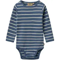 Wheat Body l/ä - Bertie - Blue Stripe - - 68 - Body L/Ä