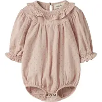 Lil´ Atelier Lil' Atelier Body l/ä - Loose - NbfDembe - Peach Piska - - 68 - Body L/Ä