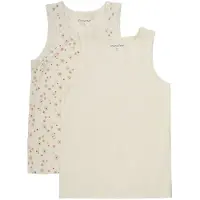 Minymo Linne - 2-pack - Dusty Cederträ - - 7 år (122) - Linne