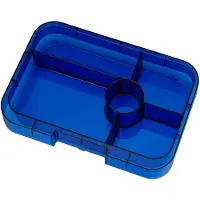 Yumbox Insatsbricka m. 5 Fack - Tapas - Clear Marinblå - - One Size - Matlåda