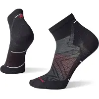 Smartwool - Trail running kläder - Run Zero Cushion Ankle Socks Black för UnisexNylon - Storlek 42-45 - Svart