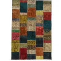 Rezas Vintage Patchwork orientalisk matta 207 x 307 cm