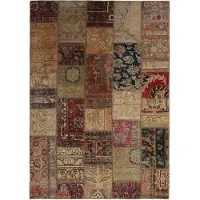 Rezas Vintage Patchwork orientalisk matta 145 x 205 cm