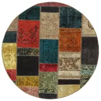 Rezas Vintage Patchwork orientalisk matta 150 x 150 cm