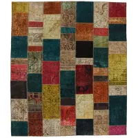 Rezas Vintage Patchwork orientalisk matta 261 x 303 cm