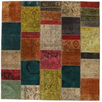 Rezas Vintage Patchwork orientalisk matta 206 x 205 cm