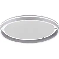 Q-SMART-HOME Smart taklampa Q-Vito, dimbar, Aluminium / grå / zink, Vardagsrum / matsal, Metall, Modern, Smarta hem taklampa