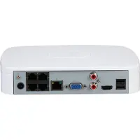 Dahua WizSense Series NVR4104-P-EI - NVR - 4 kanaler - i nätverk - PoE+ - rackmonterbar (tillval)
