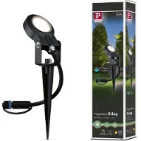 Paulmann Sting 93934 Belysningssystem Plug&Shine LED trädgårdsspotlight LED 6 W Varmvit Antracit