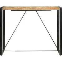 vidaXL Barbord 140x70x110 cm massivt mangoträ