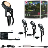 Paulmann P+S Spot Set Sting 2200K 94729 Belysningssystem Plug&Shine LED-spotlightset, startpaket LED 18.9 W Guld Antracit