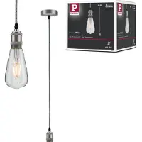 Paulmann Eldar 50385 Pendellampa LED E27 Grå, Nickel