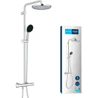 GROHE Vitalio Start System 250 Duschsystem med termostat för väggmontage - Krom