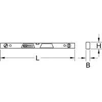 Ks Tools 204.5471 2045471 Vattenpass för elektriker med magnet 600 mm 0.5 mm